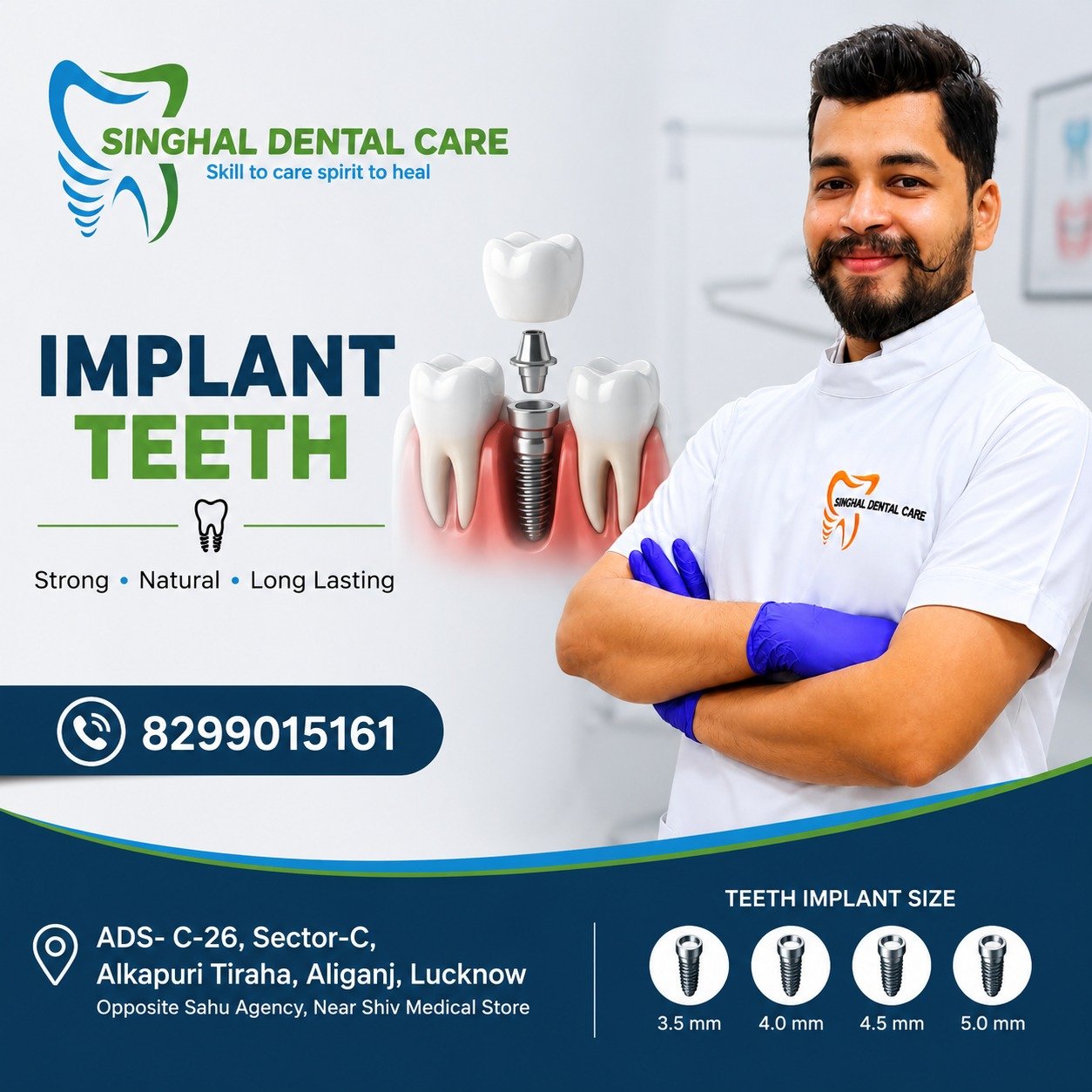 Dental Implant Specialist in Aliganj, Lucknow

Looking for the best dental implant treatment in Lucknow? Singhal Dental Care offers advanced dental implant solutions to replace missing teeth with strong, natural-looking, and long-lasting implants. Our experienced dental team uses modern technology to restore your smile, confidence, and chewing ability.

📍 Address: ADS-C-26, Sector-C, Alkapuri Tiraha, Aliganj, Lucknow (Opposite Sahu Agency, Near Shiv Medical Store)

📞 Call Now: 8299015161

Dental Implant Lucknow,
Best Dental Implant Clinic Lucknow,
Teeth Implant Treatment,
Dental Implant Specialist,
Missing Teeth Solution,
Permanent Teeth Replacement,
Dental Clinic Aliganj,
Tooth Replacement Treatment,
Implant Dentist Lucknow,
Single Tooth Implant,
Full Mouth Dental Implants,
Affordable Dental Implants,
Advanced Dental Care,
Smile Makeover Lucknow,
Dental Surgeon Lucknow,
Singhal Dental Care,
Dental Implant Near Me,
Best Dentist in aliganj
Tooth Implant Cost Lucknow,
Long Lasting Teeth Implants

#dentalimplant
#dentalimplants
#dentistry
#dentist
#lucknow
#lucknowdentist
#oralhealth
#smilemakeover
#smiledesign
#teeth
#toothimplant
#dentalclinic
#dentalcare
#healthysmile
#implantdentistry
#cosmeticdentistry
#dentallife
#dentistsofinstagram
#dentalhealth
#singhaldentalcare